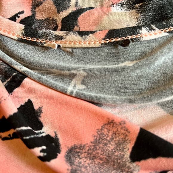 Vintage Y2K Pink and Black Asymmetric Top - Picture 5 of 5